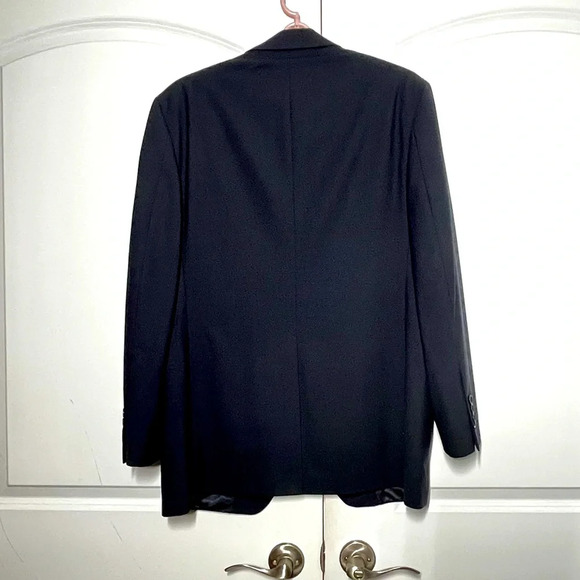 Brooks Brothers Navy wool 3 button Mens jacket blazer  size 40 Regular - Picture 6 of 8
